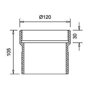 Frost Extension cast iron 40-95mm NPSM4