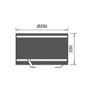 Frost Gravel guard stainless steel 250mm high