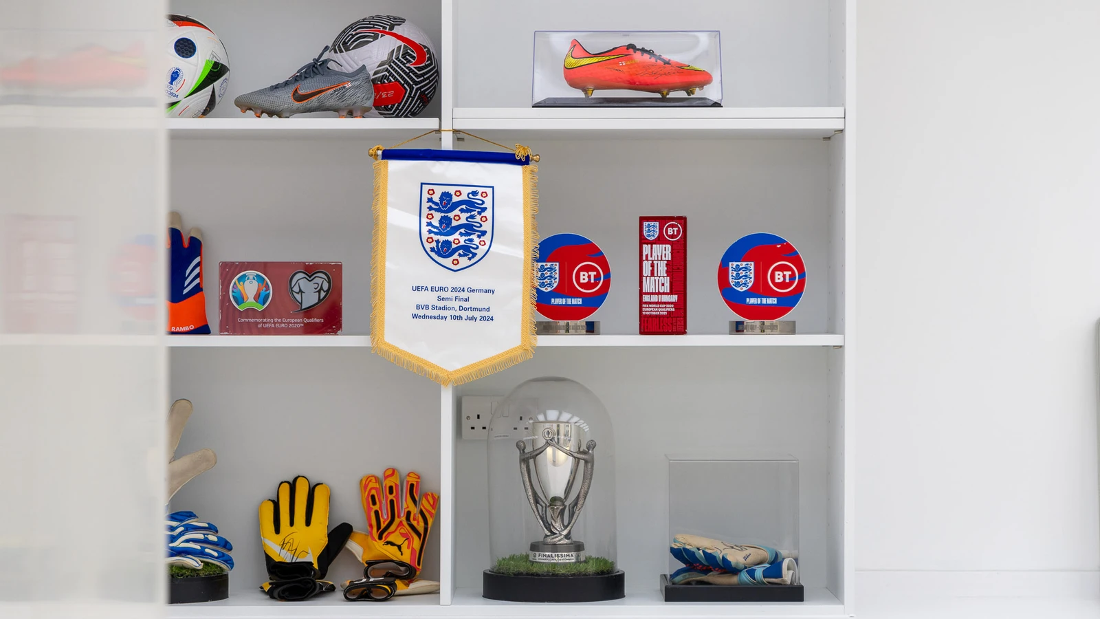 England football team kit at Wembley Stadium