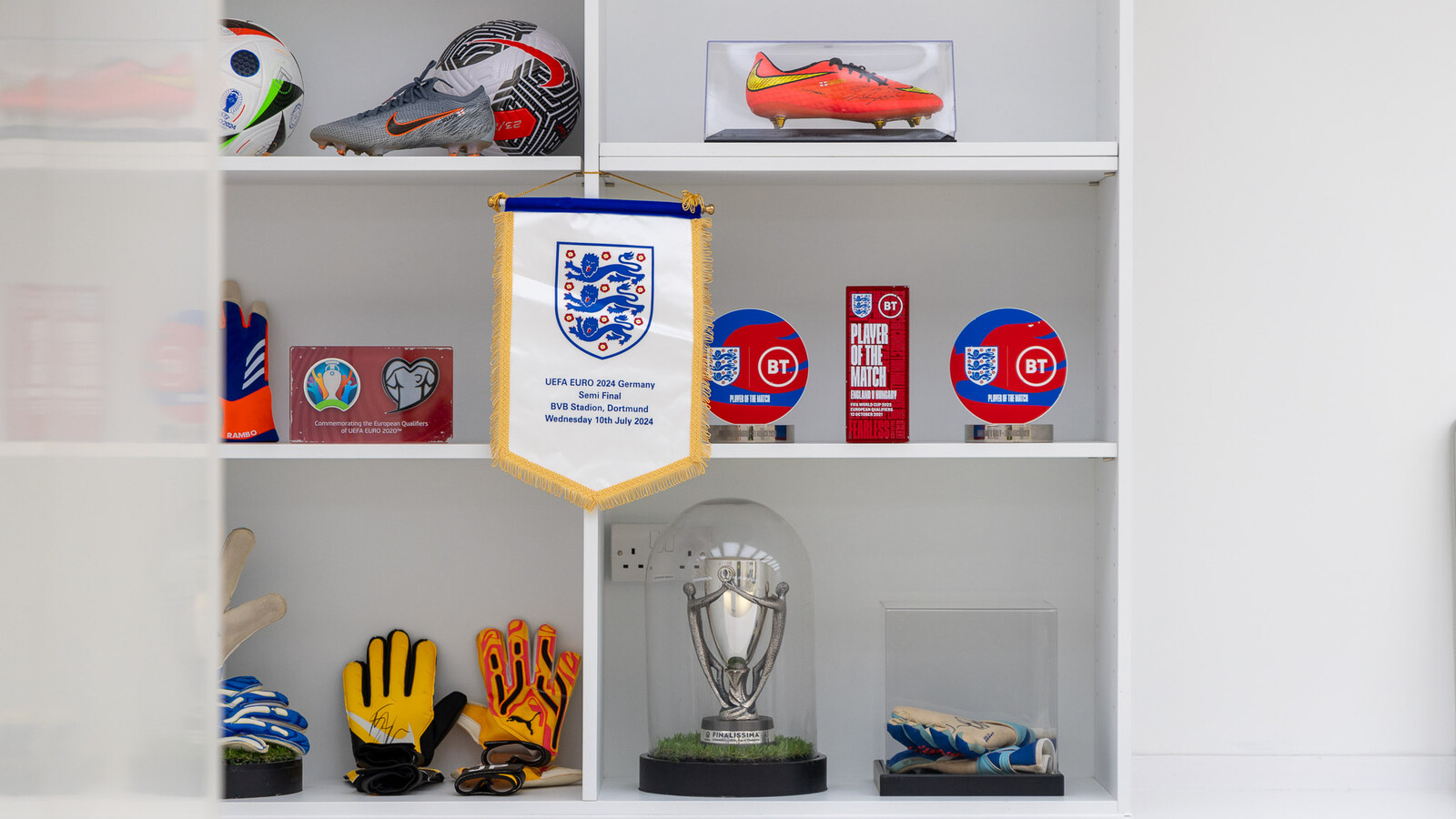England football team kit at Wembley Stadium