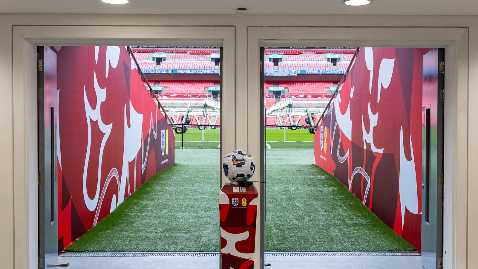 Wembley Stadium players entrance to pitch
