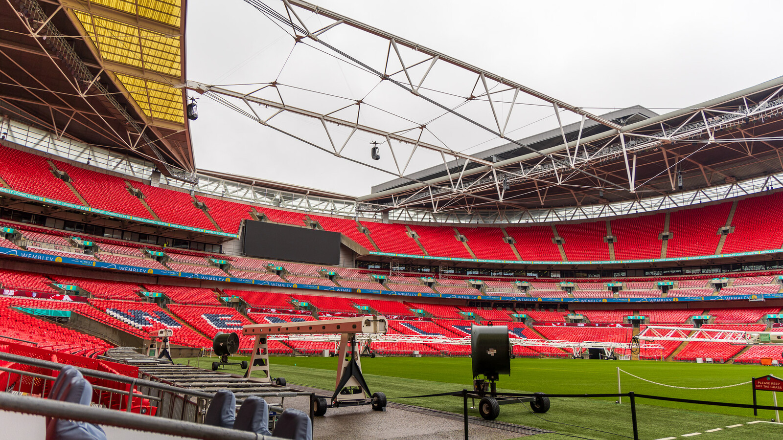 Wembley Stadium inside the arena 