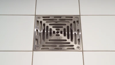 Frost Floor Point Drain Outlet with Stainless Steel Grating 