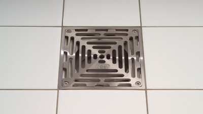 Frost Floor Point Drain Outlet with Stainless Steel Grating 