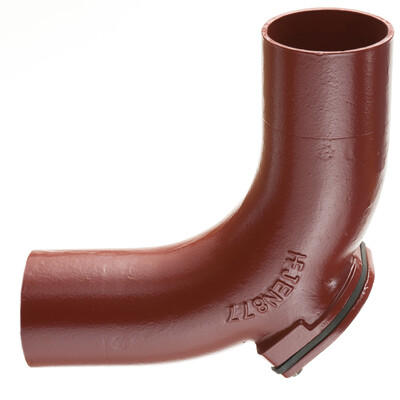 100mm Halifax HS Long Rad Access Bend 88deg; Red