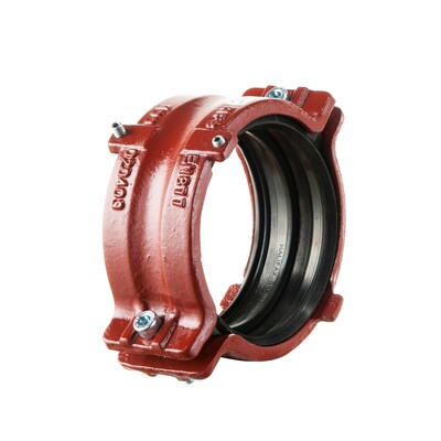 100mm Halifax HS Ductile Iron Coupling with Continuity; Red