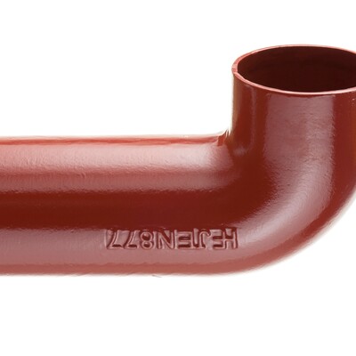 100mm Halifax HS Long Tail Rad Bend 88deg; Red