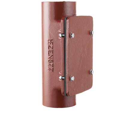 100mm Halifax HS Rectangular Access Pipe; Red