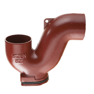 100mm Halifax HS Bottom Access P Trap; Red