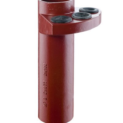 100mm Halifax HS Manifold Connector with 3 Plugs; Red