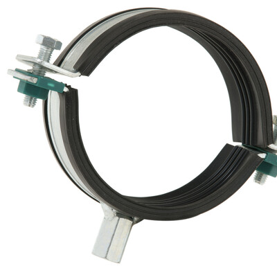 100mm Halifax HS ZP Rubber Lined Heavy Duty Bossed Bracket
