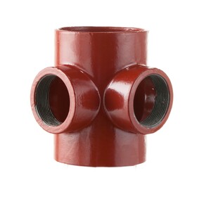 100mm Halifax HS Double at 90deg Boss Pipe 88deg; Red